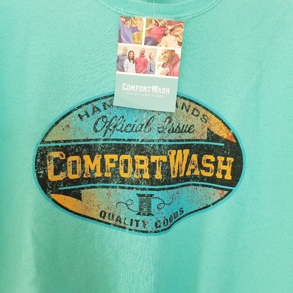 Hanes Brands Comfort Wash Sweatshirt Size Small. - Picture 2 of 7